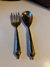 Load image into Gallery viewer, Silver Plate Towle Utensil Pair
