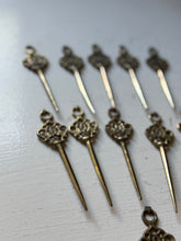 Load image into Gallery viewer, Vintage Brass French Hors D'oeuvre Skewers
