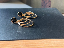 Load image into Gallery viewer, Black Multi Hoop Earrings
