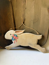 Load image into Gallery viewer, Wooden Hopping Bunny Sign
