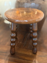 Load image into Gallery viewer, Vintage Wooden Romanian Stool
