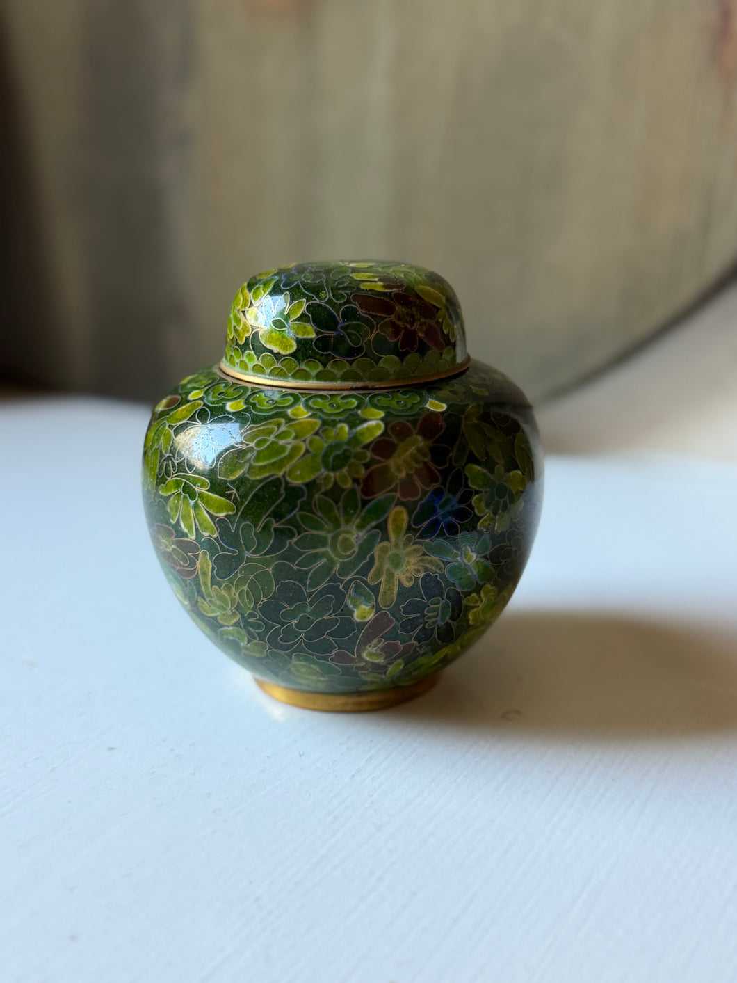 Vintage Green Cloisonne