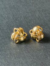 Load image into Gallery viewer, Vintage Gold Knot Earrings
