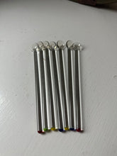 Load image into Gallery viewer, Vintage Glass Swizzle Cocktail Stir Rods
