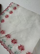 Load image into Gallery viewer, Vintage Christmas Poinsettia Hanky
