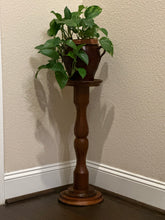 Load image into Gallery viewer, Vintage Walnut Plant Stand
