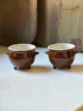 Load image into Gallery viewer, Small Brown Crock Cauldron Dipping Bowls
