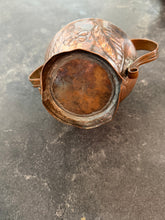 Load image into Gallery viewer, Antique Art Nouveau Embossed Copper Vessel

