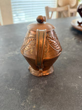 Load image into Gallery viewer, Antique Art Nouveau Embossed Copper Vessel
