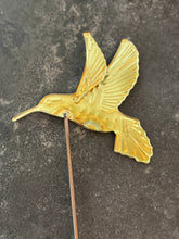 Load image into Gallery viewer, Embossed Hummingbird Planter Stake
