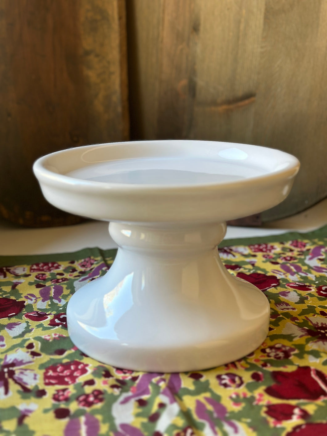 White Ceramic Pedestal