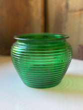 Load image into Gallery viewer, Vintage Green Ribbed Vessel
