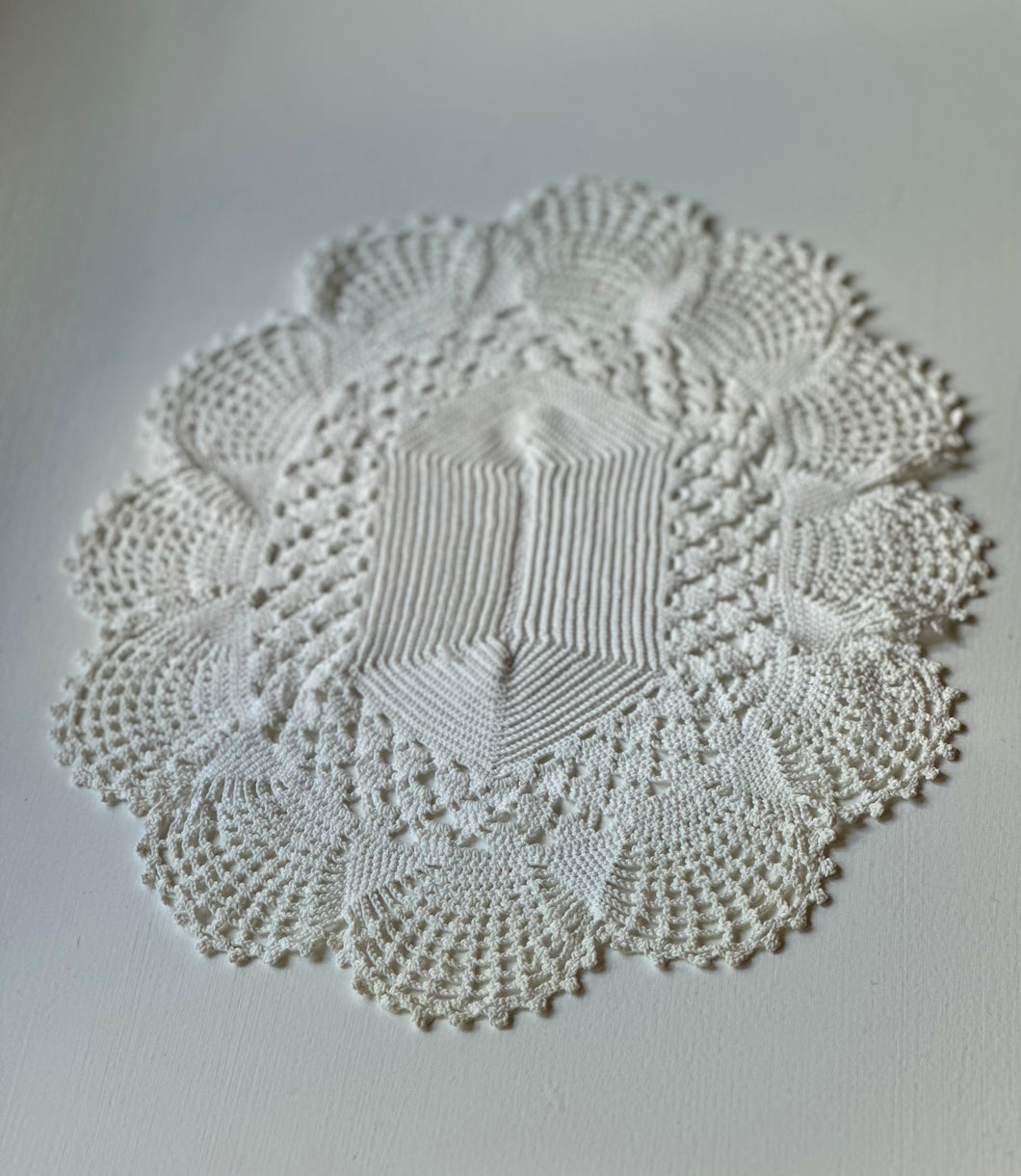 Floral Crocheted Table Mat